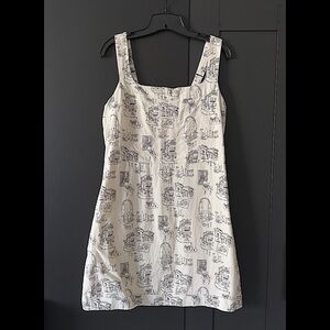 Abercrombie & Fitch linen blend mini dress